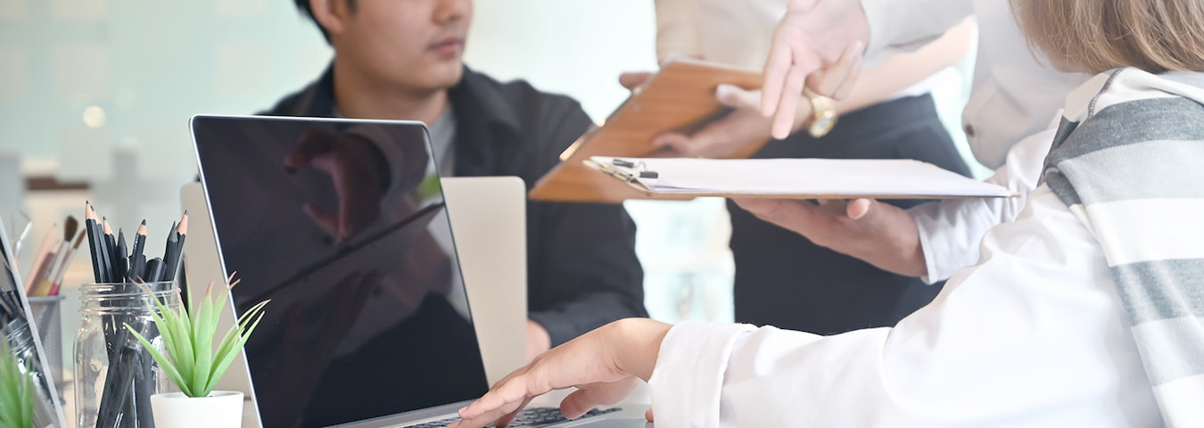 若手社員に一問一答